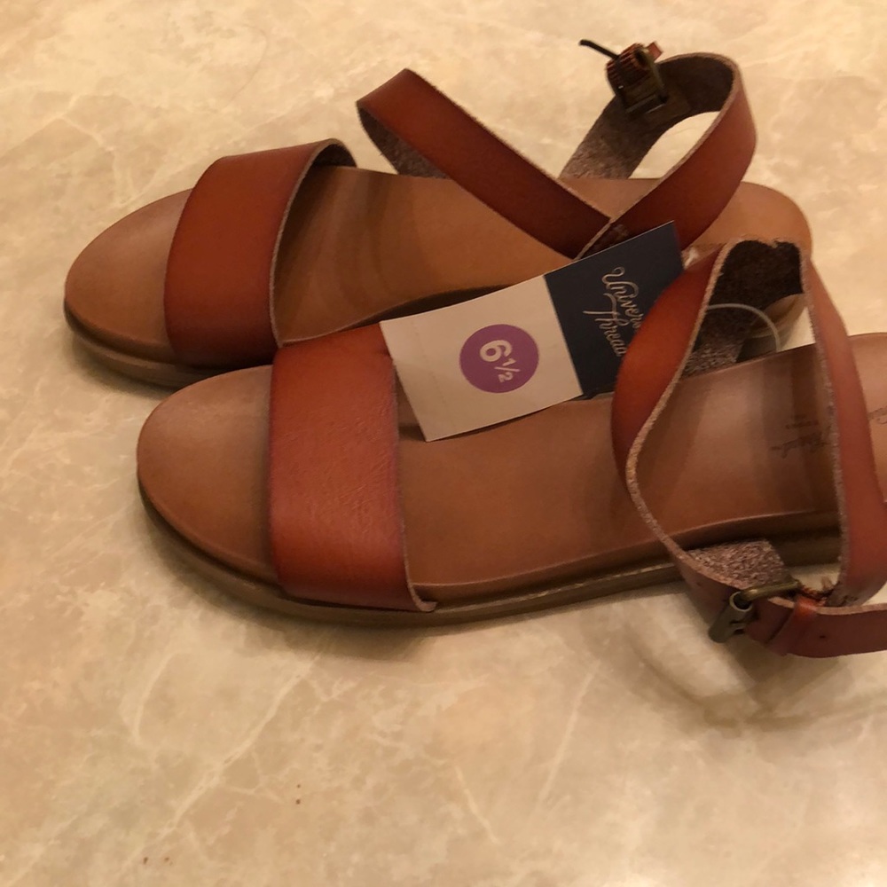 NWT sandals. Target brand, brown color